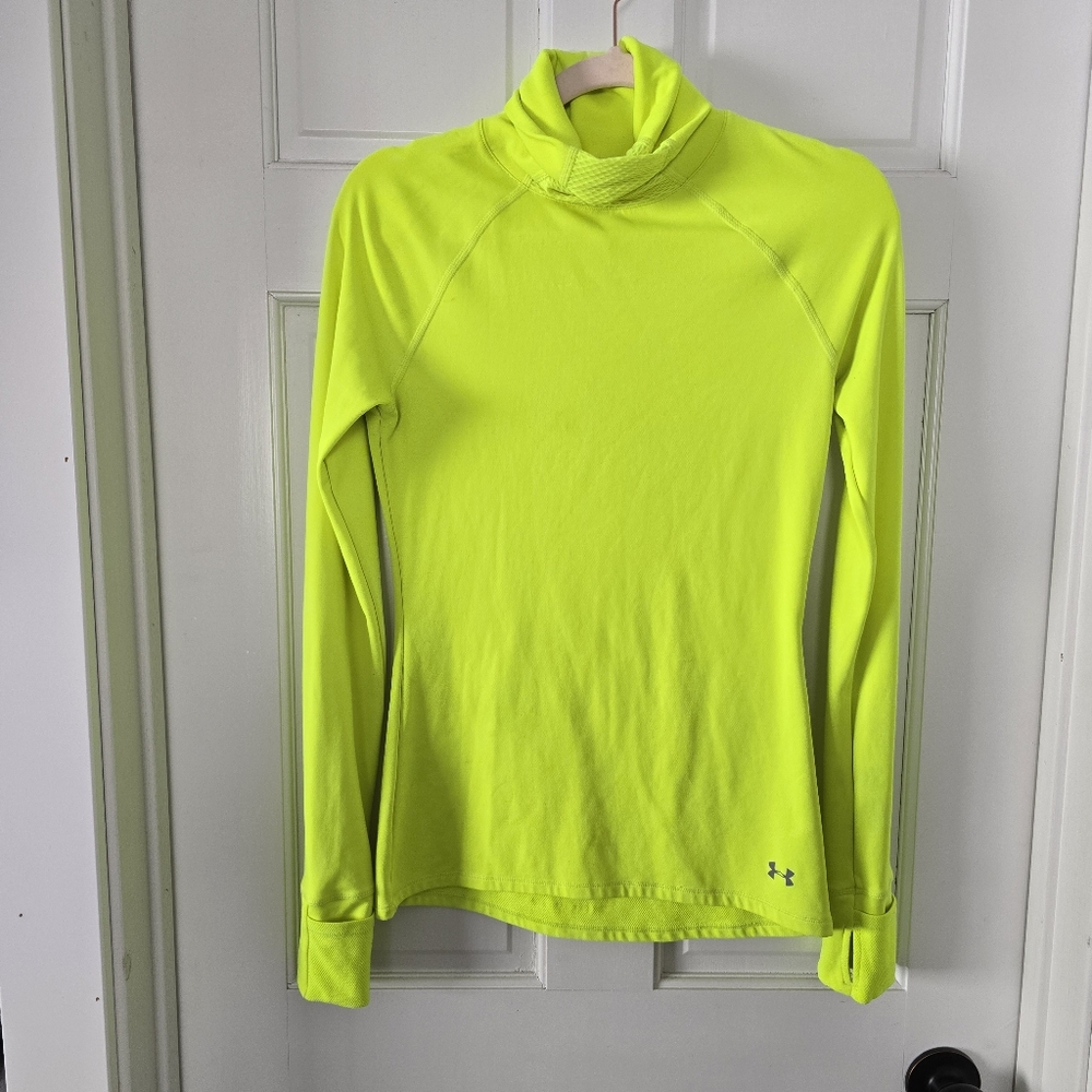 Under Armour Neon Yellow Long Sleeve Top Flawed